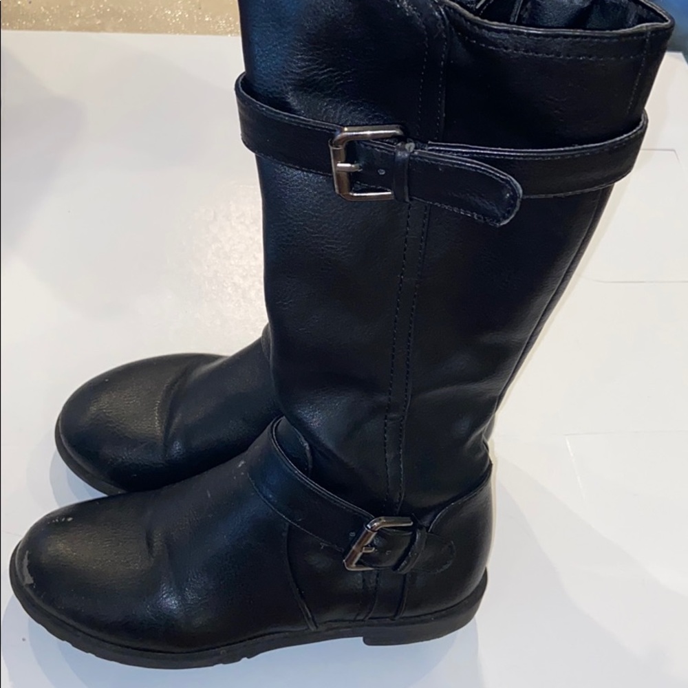 Black Leather Boots